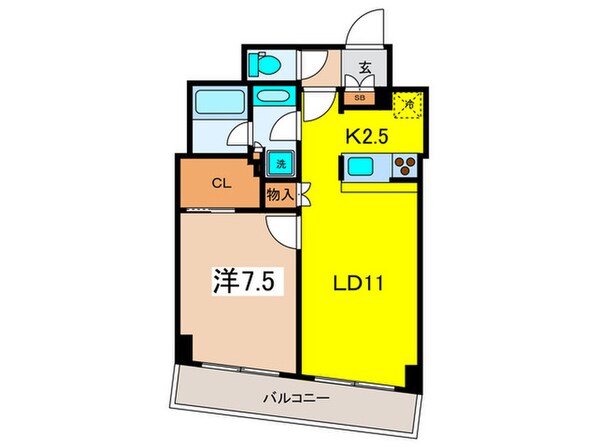 レジディア日本橋人形町Ⅱの物件間取画像